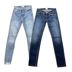 HUDSON TALL CROP  SIZE 24 / BLAIR SUPER SKINNY SIZE 25 JEAN BUNDLE